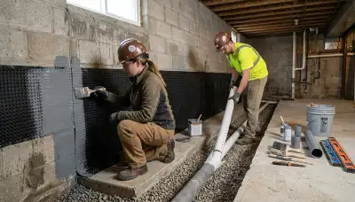 Basement waterproofing service in Broken Arrow, OK for water damage prevention and repair