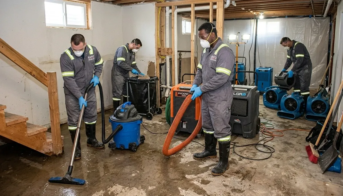 Flood damage cleanup for Broken Arrow, OK homes by water damage restoration professionals
