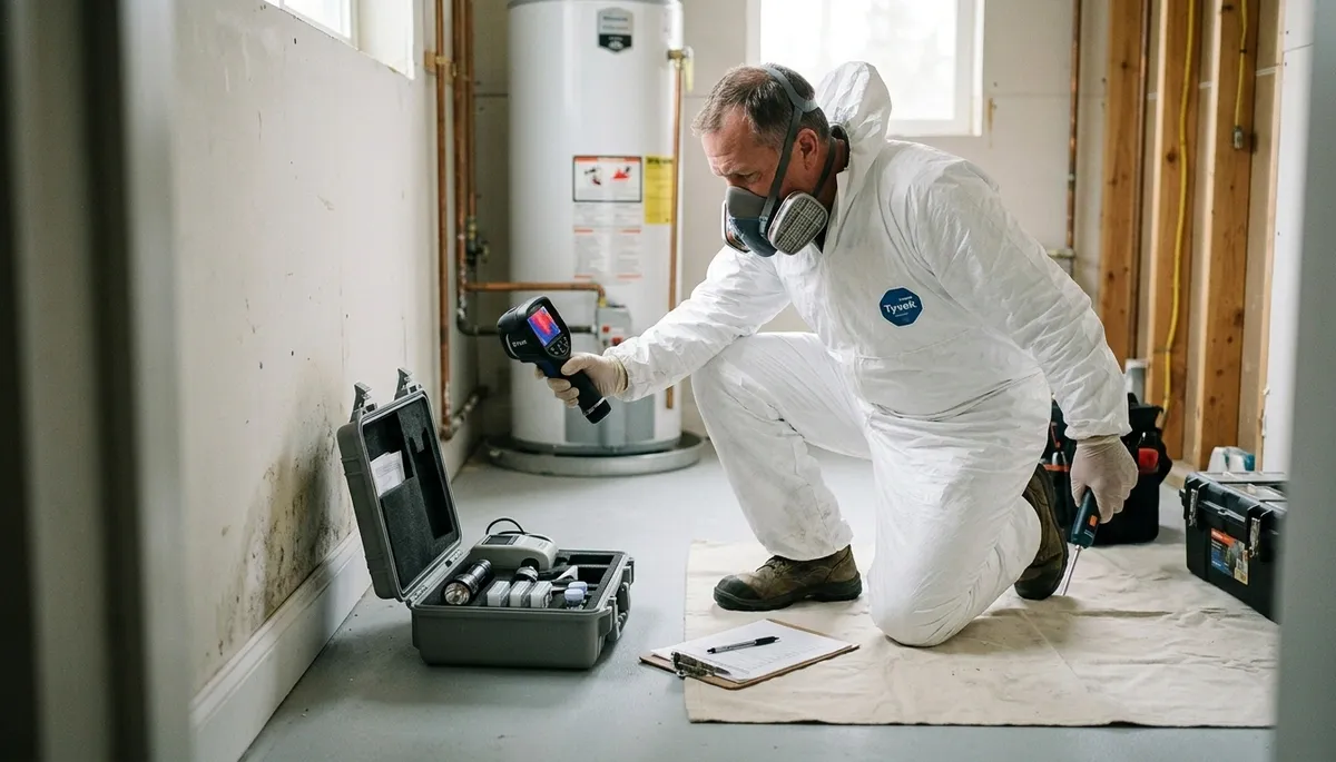 Mold inspection for Broken Arrow, OK homes after water damage and humidity buildup