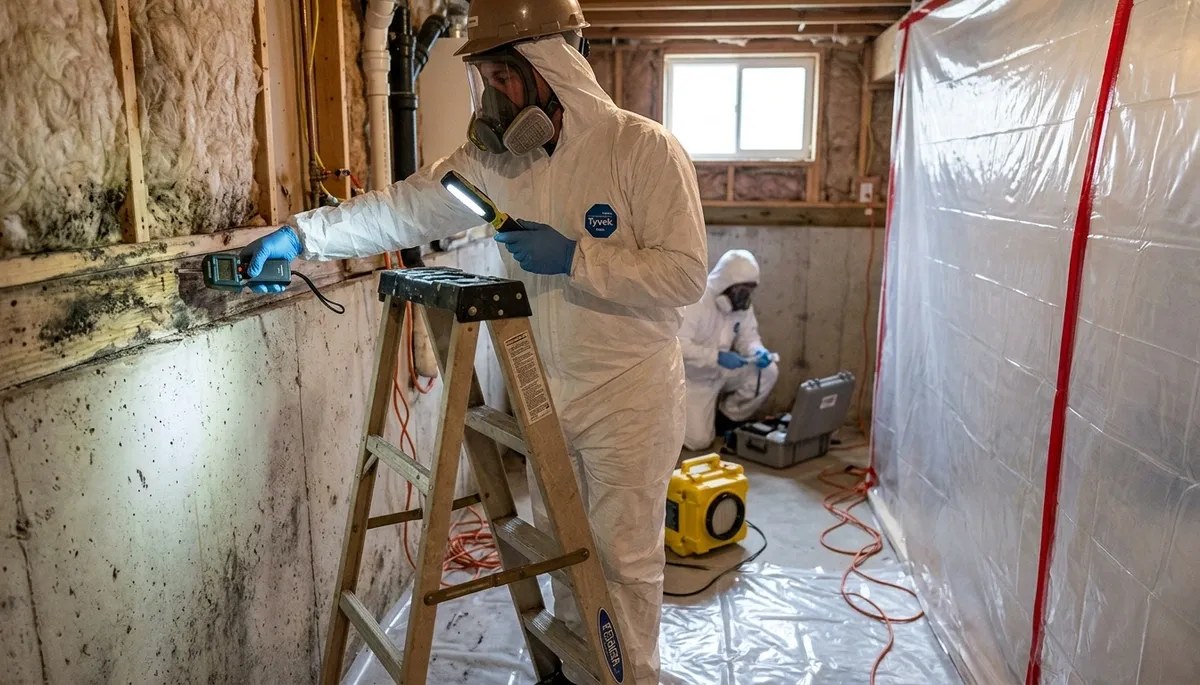 Mold inspection service in Broken Arrow, OK for hidden water damage and moisture issues