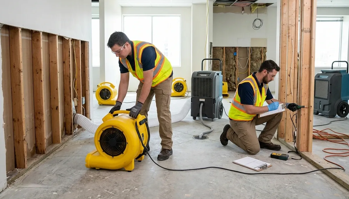 Structural drying service in Broken Arrow, OK removes hidden moisture from walls and framing after water damage