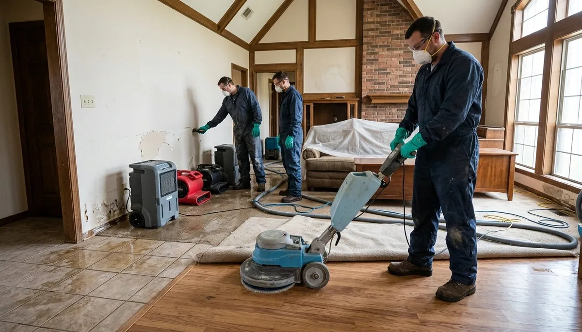Water damage restoration team serving Broken Arrow, OK for fast cleanup and repairs