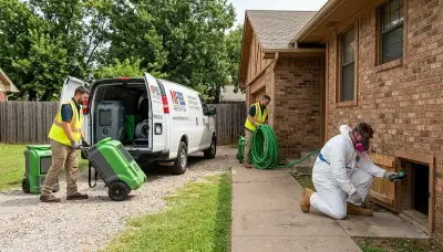 Water damage restoration team serving Broken Arrow, OK for emergency cleanup and repairs