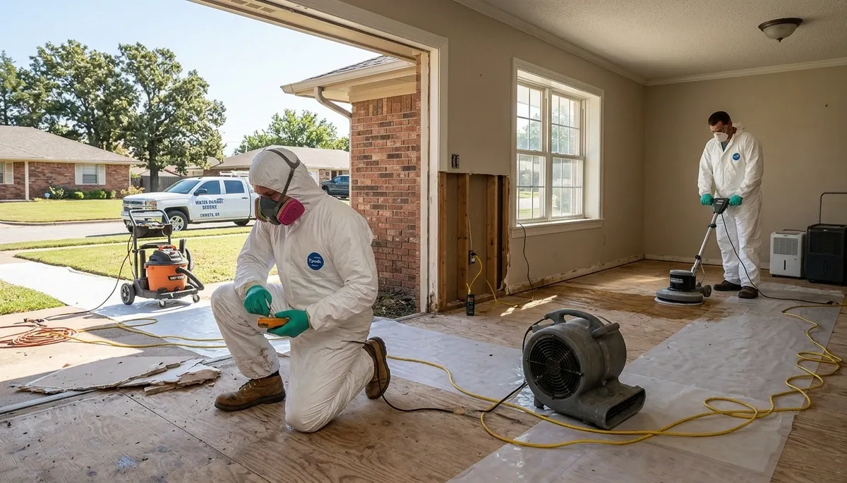 Water damage restoration service in Broken Arrow, OK for homes and businesses