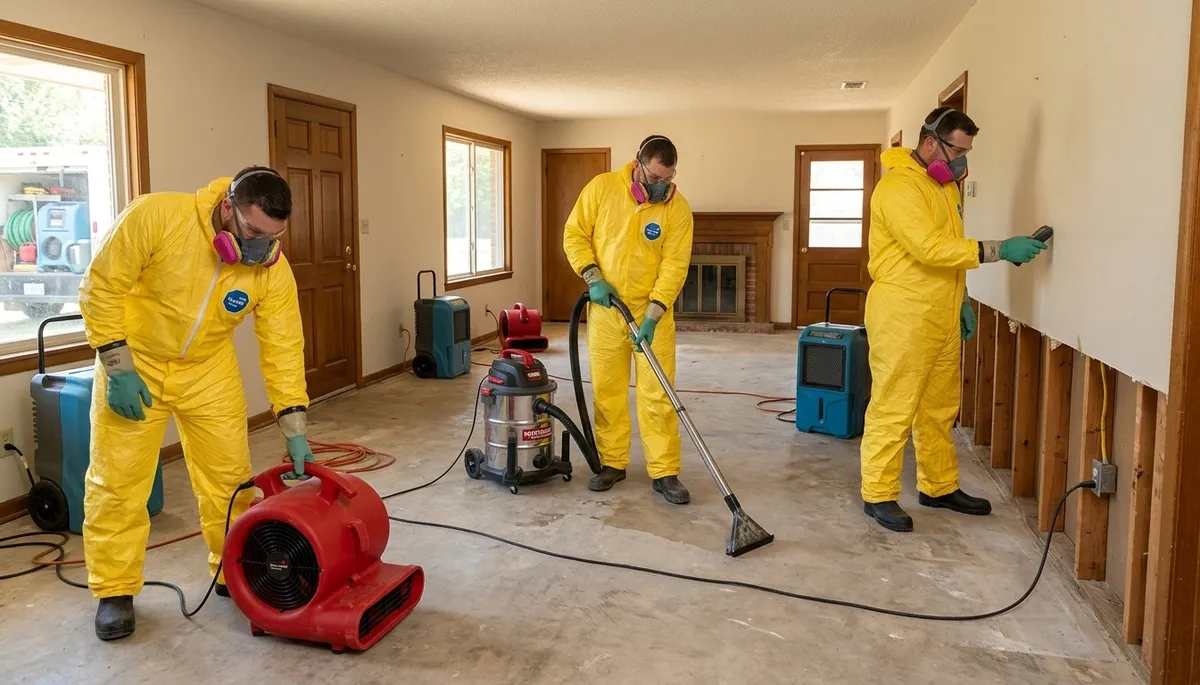 Water damage restoration team serving Broken Arrow, OK with fast emergency cleanup and repair