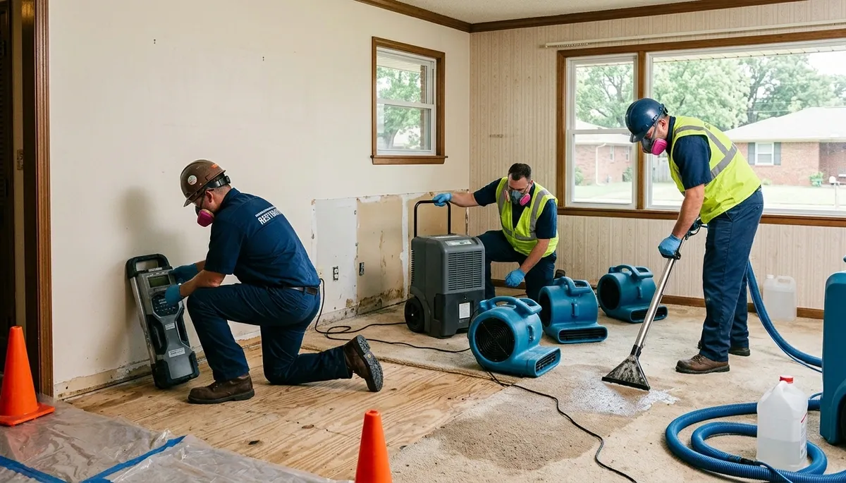 Water damage restoration team serving Broken Arrow, OK for fast cleanup and repairs