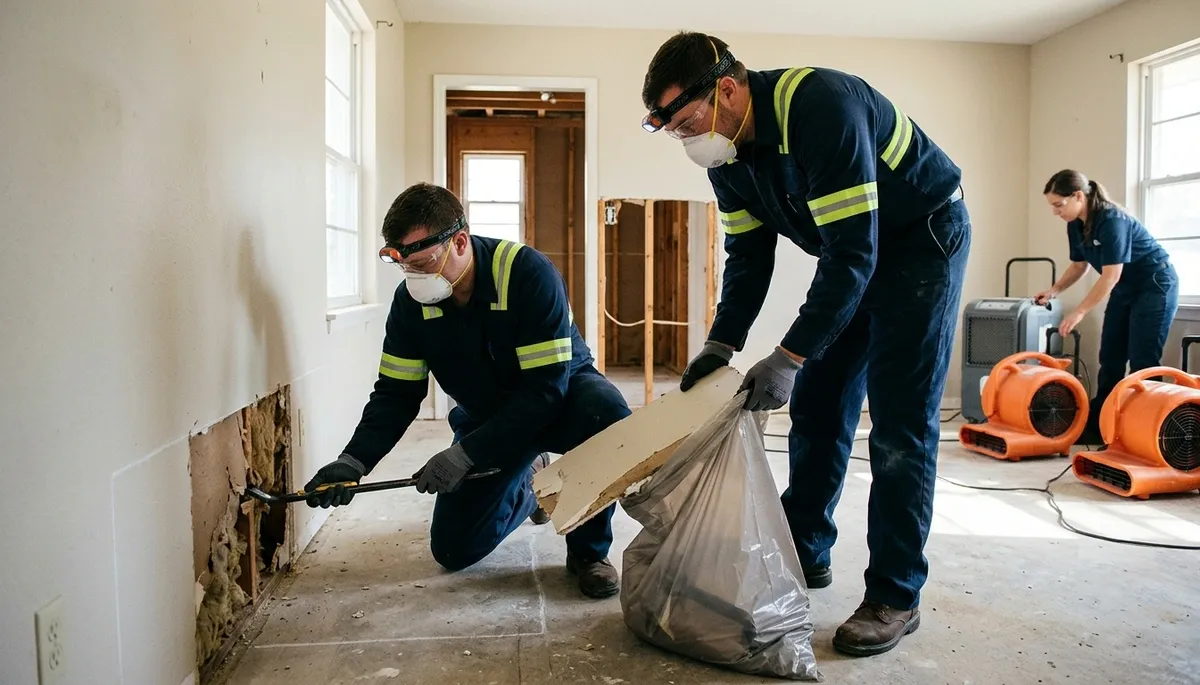 Water damage restoration team serving Broken Arrow, OK for fast cleanup and repair