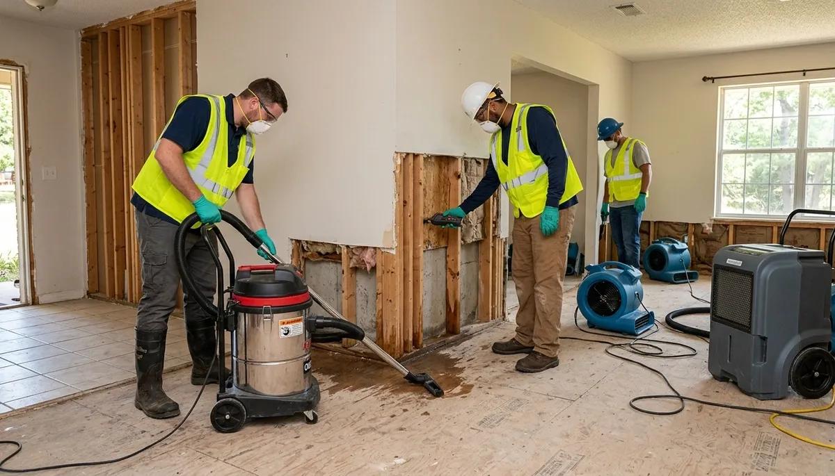 Water damage restoration team in Broken Arrow, OK serving residential and commercial properties