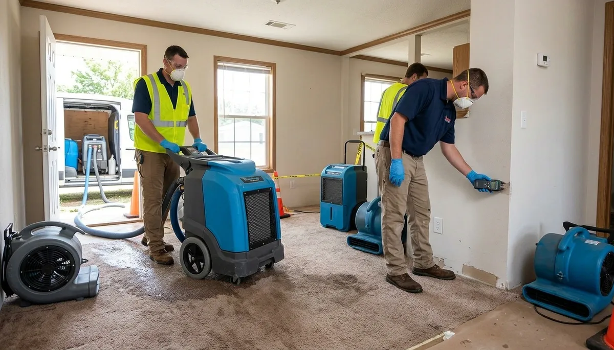 Water damage restoration team serving Broken Arrow, OK with professional cleanup and repair services