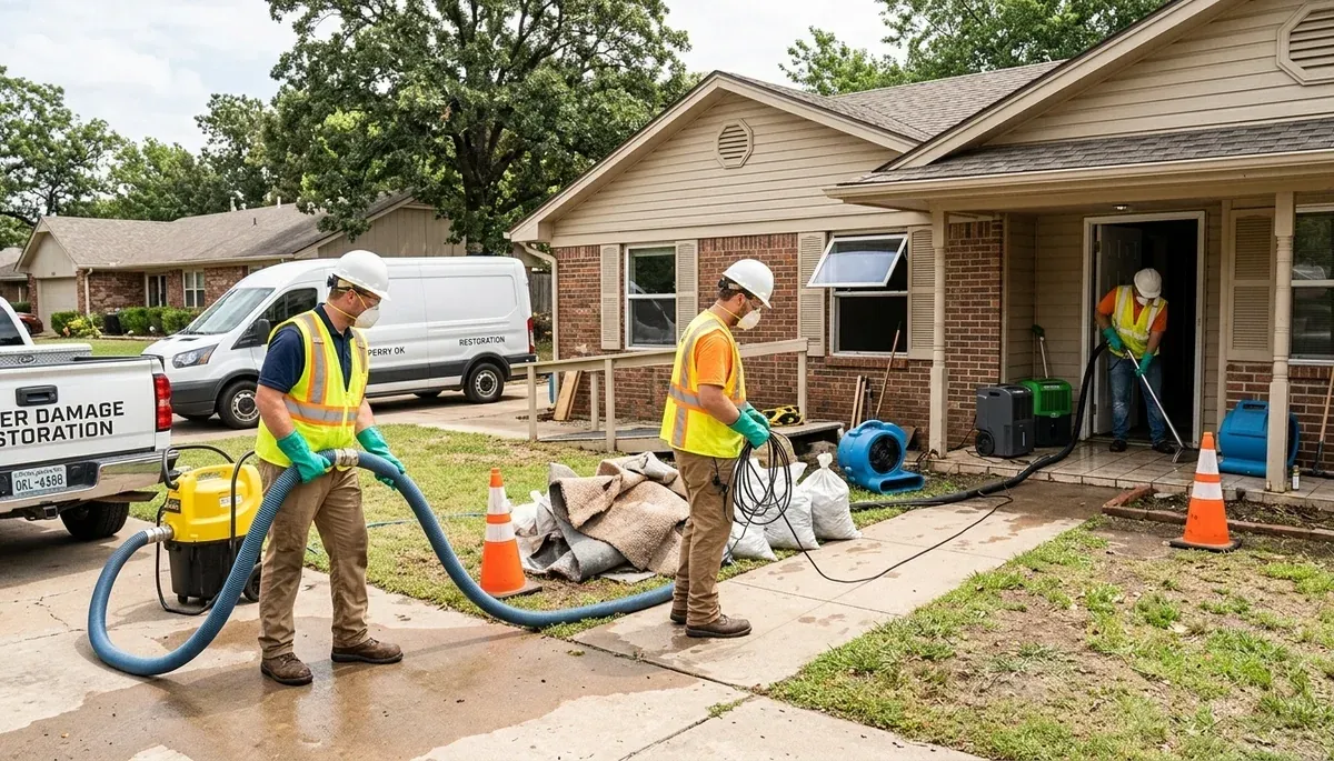 Water damage restoration team serving Broken Arrow, OK for fast cleanup and repair