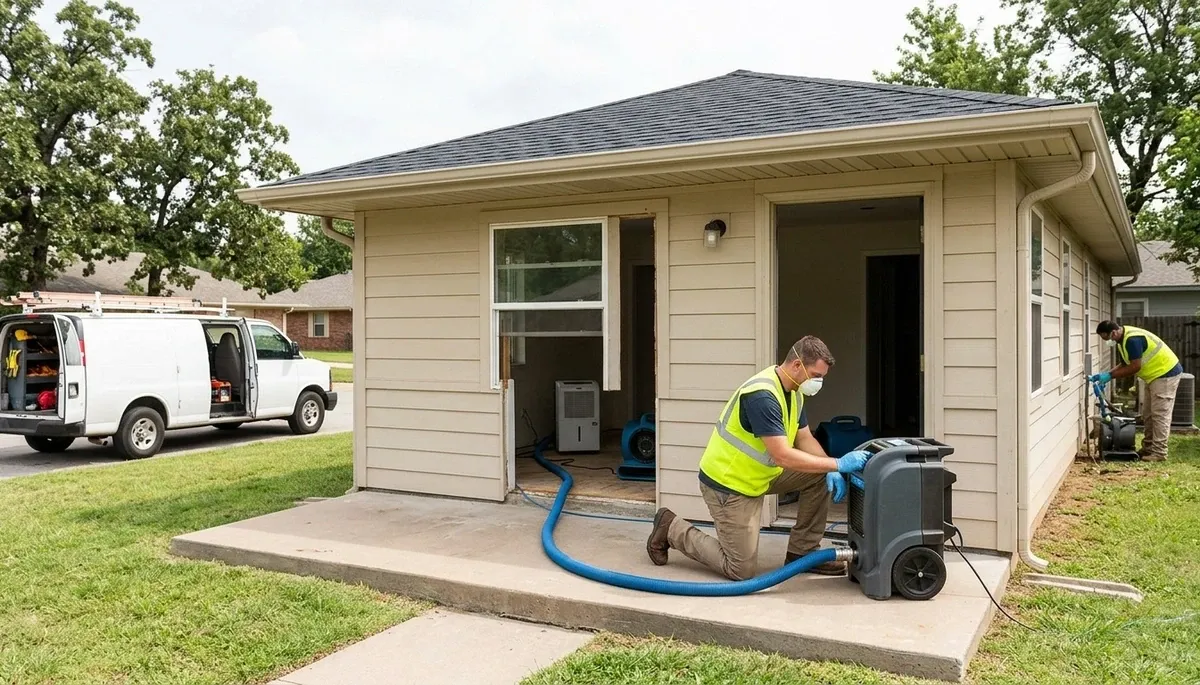 Water damage restoration services in Broken Arrow, OK for homes and businesses