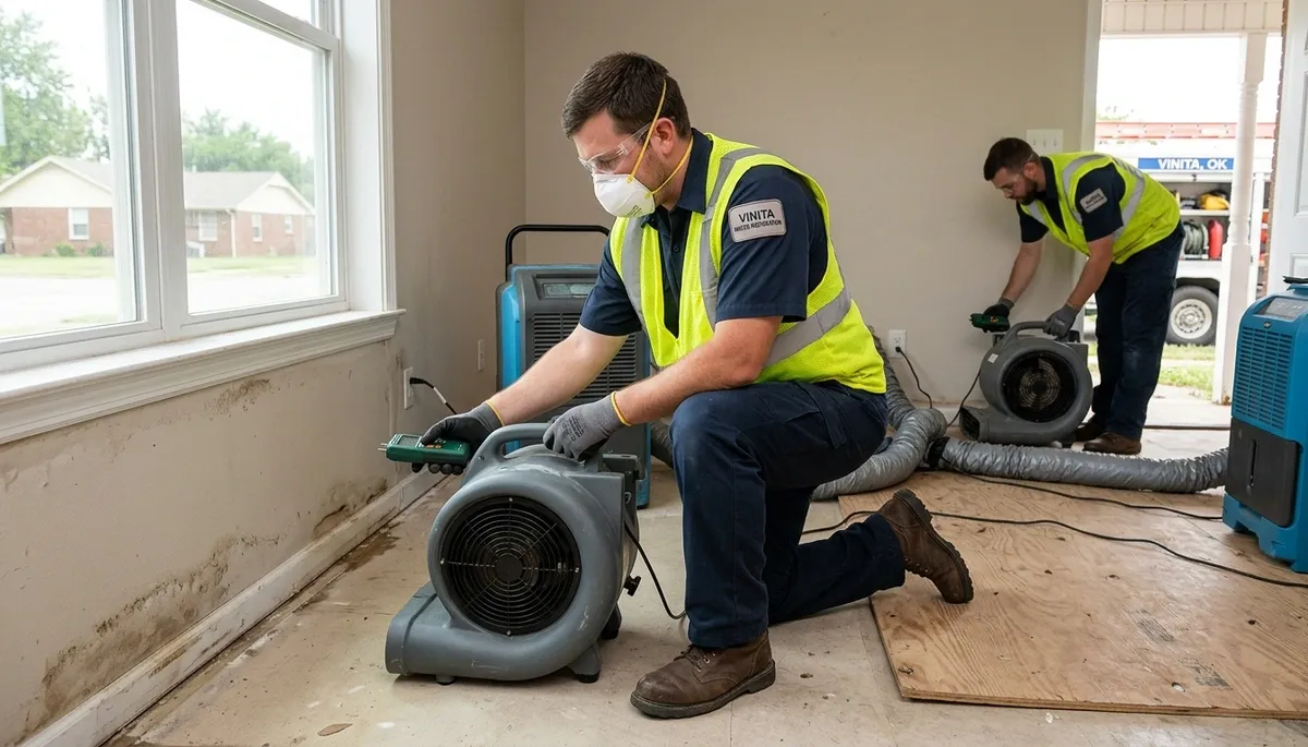 Water damage restoration team serving Broken Arrow, OK for fast cleanup and repair